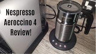 Nespresso Aeroccino 4 Milk Frother Review  Worth upgrading from the Aeroccino 3 [upl. by Ellehsor]