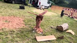 A fabulous range of wooden sculpture at Caerleon festival 2024 [upl. by Donohue33]