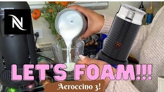 How To Foam Milk With Aeroccino 3 Make Coffee With Foam Tips amp Tricks  Easy Foamed Latte Recipe [upl. by Bekah]