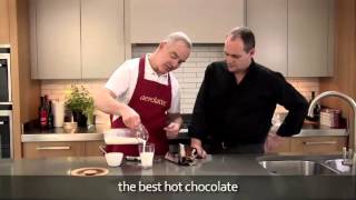 How to make a hot chocolate using an aerolatte milk frother [upl. by Wesle]